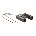 Compact ABS binoculars with matching wrist strap black colour