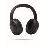 Foldable wireless headphones with hands-free and microphone, 17h black colour