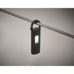 Pocket torch with 3 lighting modes and carabiner black colour third photographic view