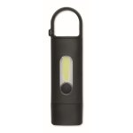 Pocket torch with 3 lighting modes and carabiner black colour sixth view