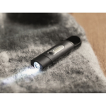 Pocket torch with 3 lighting modes and carabiner black colour ambient view