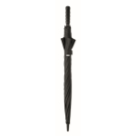 Windproof RPET pongee umbrella with automatic opening, Ø116 black colour second view