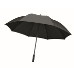 Windproof RPET pongee umbrella with automatic opening, Ø116 black colour third view