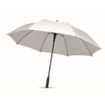 Windproof RPET pongee umbrella with automatic opening, Ø116 white colour third view