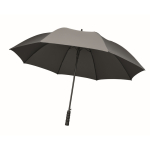 Windproof RPET pongee umbrella with automatic opening, Ø116 grey colour third view