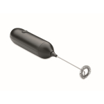 Handheld electric milk frother with matte finish, USB rechargeable black colour fourth view