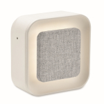 Square ABS alarm clock with adjustable ambient light white colour second view