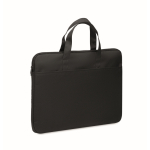 Classic laptop bag in recycled polyester, 15” black colour