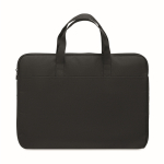 Classic laptop bag in recycled polyester, 15” black colour second view