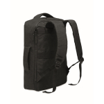 RPET backpack with marled effect and trolley support, 15” black colour second view