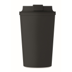 Double-wall cup made from corn, 350ml capacity black colour fourth view