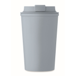 Double-wall cup made from corn, 350ml capacity matt black colour main view