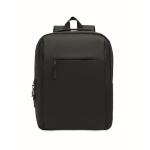 RPET backpack with laptop and tablet compartments, 10” and 15” black colour second view