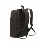 RPET backpack with laptop and tablet compartments, 10” and 15” black colour ninth view