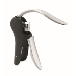 Semi-automatic corkscrew with rubber finish black colour