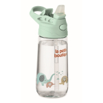 Children's Tritan bottle with straw and leak-proof lid, 450ml mint green colour second main view