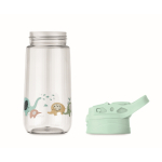 Children's Tritan bottle with straw and leak-proof lid, 450ml mint green colour tenth view