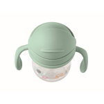 Tritan baby cup with straw and dual handles, 250ml mint green colour seventh view