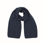 Stretchable scarf in recycled polyester, classic colours blue colour