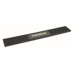 Non-slip rectangular bar mat made of PVC black colour main view