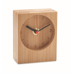 Analogue watch made entirely of bamboo wood colour