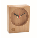 Analogue watch made entirely of bamboo wood colour second main view