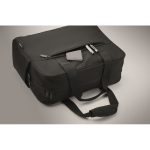 Large laptop case with trolley strap, 15” black colour fourth photographic view