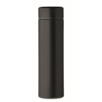 Recycled stainless steel thermal bottle, 420ml capacity black colour fifth view