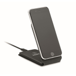 Wireless foldable charger with mobile stand, 15W black colour second main view