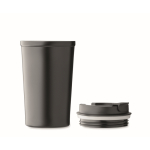 Leak-proof double-wall stainless steel tumbler, 450ml black colour sixth view