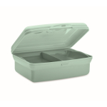 Recycled PP lunch box with click closure, 700ml mint green colour second view