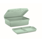 Recycled PP lunch box with click closure, 700ml mint green colour third view