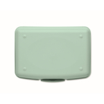 Recycled PP lunch box with click closure, 700ml mint green colour sixth view