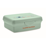 Recycled PP lunch box with click closure, 700ml mint green colour main view