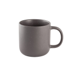 Ceramic coffee mug with matte finish and rustic effect, 90ml dark grey colour first view