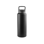 90% recycled stainless steel bottle with double wall, 1.2L black colour