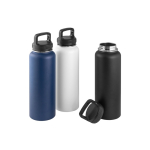 90% recycled stainless steel bottle with double wall, 1.2L