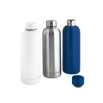 90% recycled stainless steel bottle with matte finish, 550ml