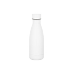 Leak-proof recycled stainless steel thermal bottle, 400ml white colour