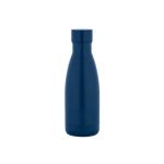 Leak-proof recycled stainless steel thermal bottle, 400ml navy-blue colour