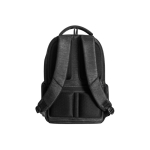 Waterproof recycled nylon and RPET backpack for laptop, 17” black colour second view