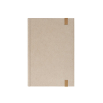 Sugarcane notebook with hard cover and A5 lined pages natural colour second view