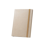 Sugarcane notebook with hard cover and A5 lined pages natural colour