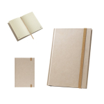 Sugarcane notebook with hard cover and A5 lined pages various colours