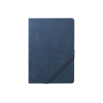 Hard-cover notebook in kraft paper with rounded corners, A5 blue colour first view