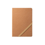 Hard-cover notebook in kraft paper with rounded corners, A5 light brown colour first view