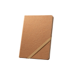 Hard-cover notebook in kraft paper with rounded corners, A5 light brown colour third view