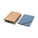 Hard-cover notebook in kraft paper with rounded corners, A5