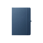 100% RPET notebook with rounded corners, A5 lined pages blue colour first view