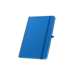 100% RPET notebook with rounded corners, A5 lined pages royal blue colour